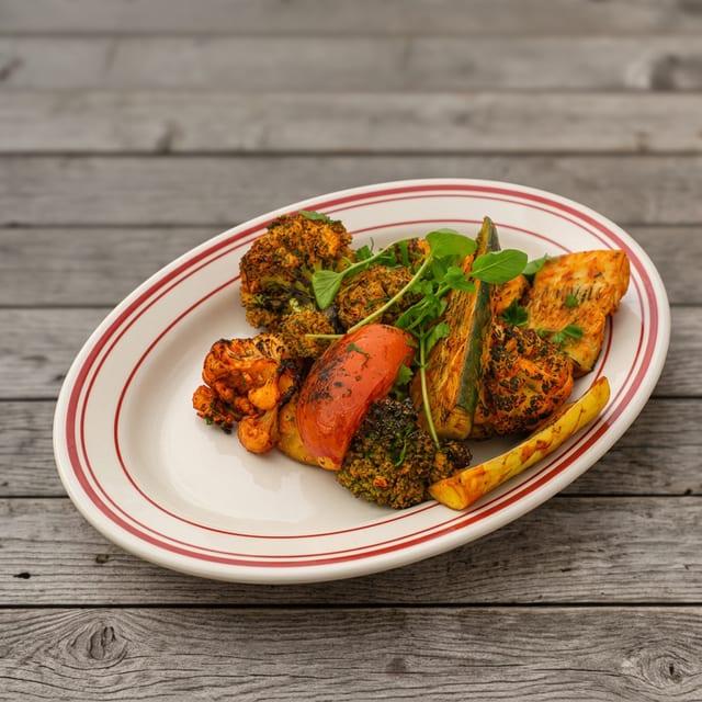 Tandoori Veg Platter.