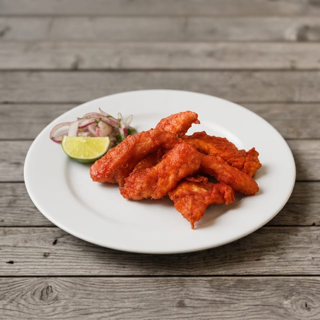 Crispy Masala Fish Fingers.